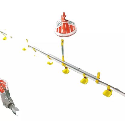 Línea galvanizada de la alimentación de las aves de corral del tubo de la máquina de la avicultura de Dia.25mm