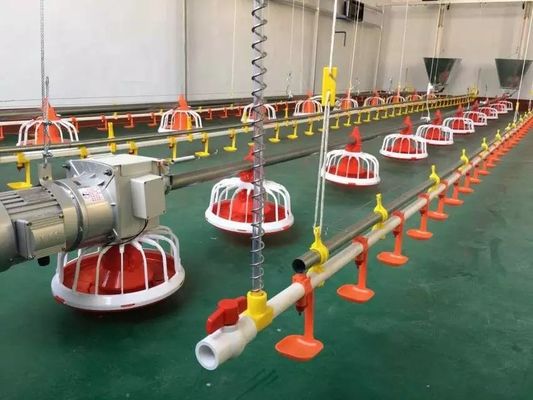 Acero galvanizado de la máquina de alimentación de la granja avícola del diámetro 60m m