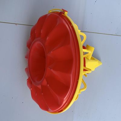 Bandejas de alimentación para gallinero de 0,3 KG, alimentador de bandeja para pollo con 16 rejillas