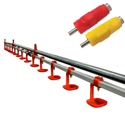 Bebedero de pezón de 40-50ml para pollos de engorde plástico de acero inoxidable