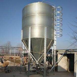 Silo de almacenamiento de grano galvanizado contenedores de alimentación agrícola de cría de animales