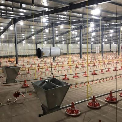 sistema automático del alimentador del pollo 380V Dia.45 milímetro longitud 3040m m